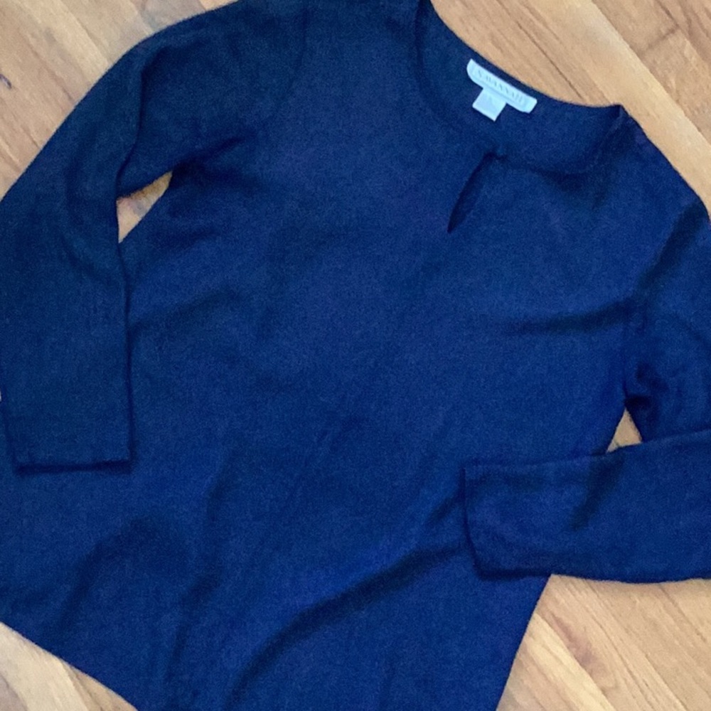 Savanna Silk Blouse in midnight blue